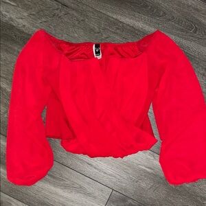 🎄Red Off-Shoulder Women's Top